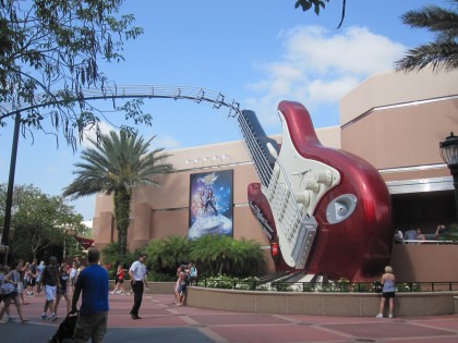 Roller coasters. Rock 'n' Roller Coaster Starring Aerosmith, Disney's Hollywood Studios, Orlando, Florida.