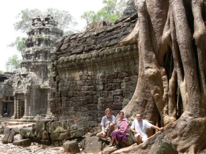 Travel in 2012. Ta Prohm Temple in Cambodia.