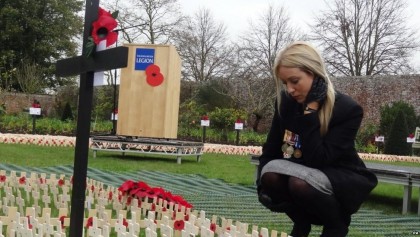 Armistice Day oyal British Legion’s Field of Remembrance in Royal Wootton Bassett. Photo: BBC.