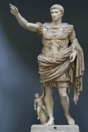 The statue of the Emperor Augustus found at Prima Porta, Rome on 20 April 1863. Photo: Andreas Wahra.