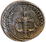 Diana of Ephesus coin. Photo: http://www.welcometohosanna.com