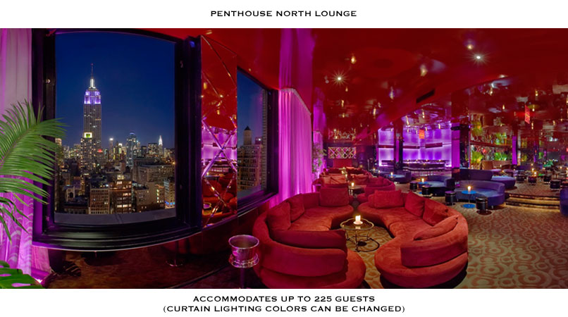 New York restaurants Penthouse Lounge. Photo: 230th Fifth website, New York.