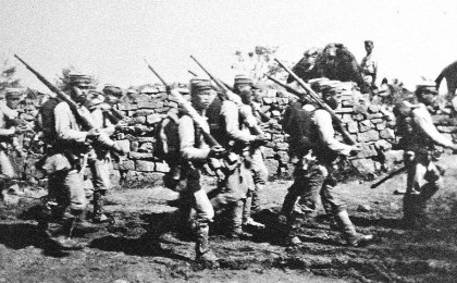 Japanese soldiers near Chemulpo, Korea, August–September 1904, during the Russo-Japanese War. Photo: Wikipedia.