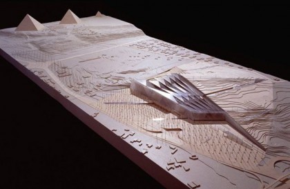 Grand Egyptian Museum model. Photo: Heneghan-Peng Architects.