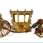 Coach Museum. 18th Century Ceremonial vehicle.  Built for King José I, exalting the strength of Royal Power, portrayed by an eagle.
