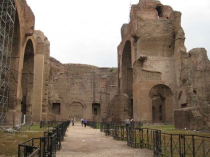 Sites in Rome. Baths of Caracalla.