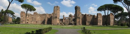 Sites in Rome. Baths of Caracalla. Photo: Chris 73, Wikipedia.