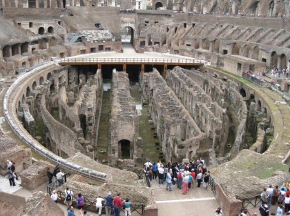 Sites in Rome. The Colosseum.