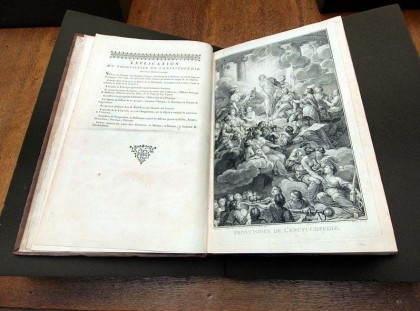 French Revolution in  1789. Frontispiece of the first volume in the library of the Teyler's Museum, one of the two remaining complete original copies in the world. Photo: Wikipedia.