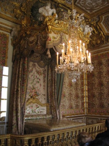 French Revolution in 1789. Queen's Chambre, Palace of Versailles.