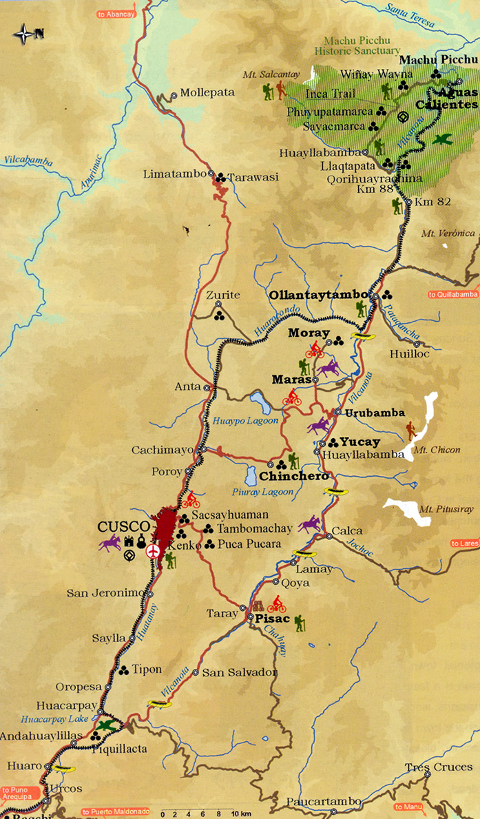 Sacred Valley map. Photo: http://perudiscover.com