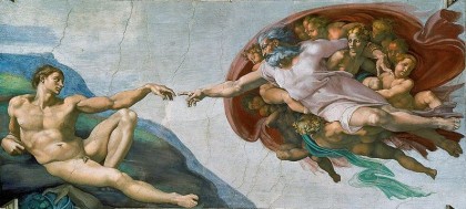Sistine Chapel ceiling. Creation of Adam. Photo: Wikipedia. http://en.wikipedia.org/wiki/File:Creaci%C3%B3n_de_Ad%C3%A1n_%28Miguel_%C3%81ngel%29.jpg