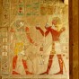Egypt travel. A partially surviving relief at the Mortuary Temple of Hatshetsup in Egypt. Photo: Wikipedia, ModWilson. http://en.wikipedia.org/wiki/File:HatshepsutTempleRelief.jpg