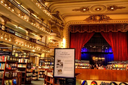 What to do in Buenos Aires. El Ateneo Grand Splendid Bookstore. Photo: Wikipedia, HalloweenHJB. http://en.wikipedia.org/wiki/File:Ateneo_Grand_Splendid-interior_02-TM.jpg