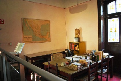 Mexico City, Museo Casa de León Trotsky, Studio. Photo: Wikimedia Commons, Thelmadatter.