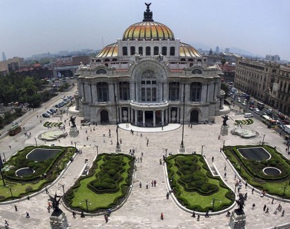 Mexico City. Palacio de Bellas Artes, exterior. Photo: Wikipedia, Carolina López.