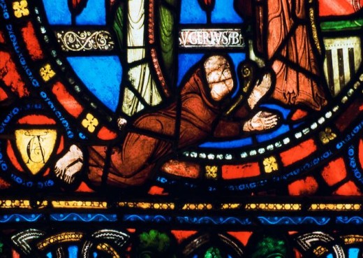 Saint Denis, Abbot Duger in the Annunciation scene. Photo: Flickr Nick Thompson