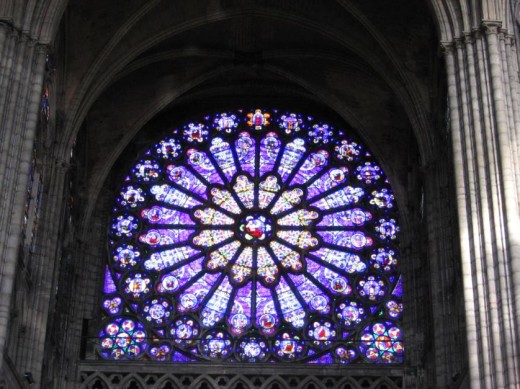 Saint Denis Basilica Cathedral, rosette.